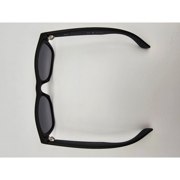 Ray-Ban New Wayfarer Sunglasses RB2132 Matte Black Blue/Grey Lens Polarized - Picture 7 of 11